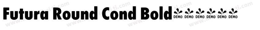 Futura Round Cond Bold字体转换